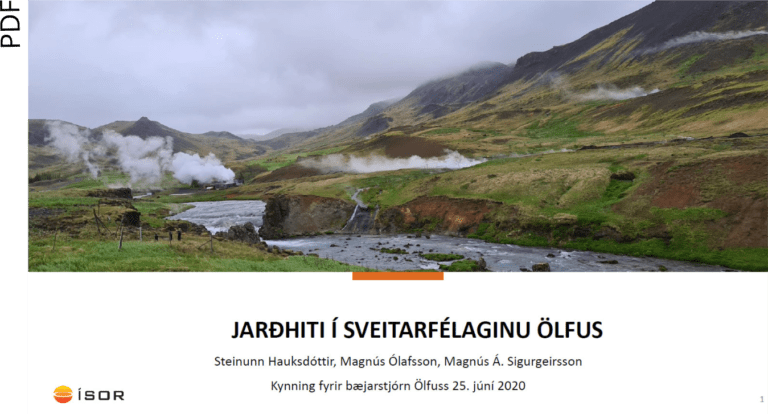 Read more about the article Jarðhiti í Ölfus